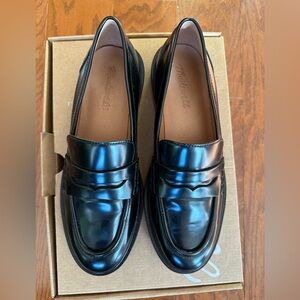 Madewell Black Leather Loafers